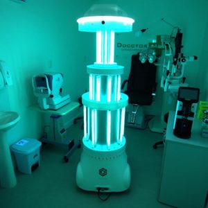 JACI – Robô Germicida com luz ultravioleta UV-C