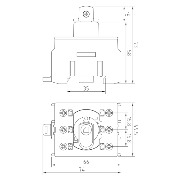 INTERRUPTOR ROTATIVO KU 380N - Image 2